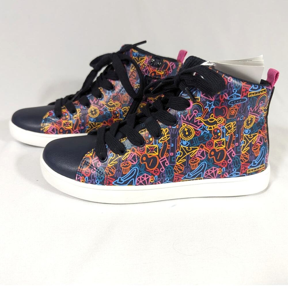 GEOX Respira NWT Girls Size 3.5 Disney Princess High Top Sneakers